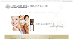 Desktop Screenshot of louisvilledermatology.org