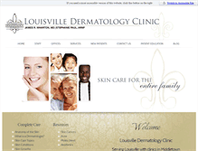 Tablet Screenshot of louisvilledermatology.org